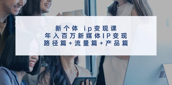 （11971期）新个体 ip变现课，年入百万新媒体IP变现，路径篇+流量篇+产品篇-阳明聊项目