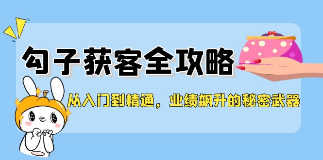 （12247期）从入门到精通，勾子获客全攻略，业绩飙升的秘密武器-阳明聊项目