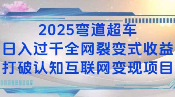 2025弯道超车日入过K全网裂变式收益打破认知互联网变现项目【揭秘】-阳明聊项目