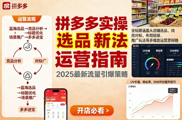 王校长9月12拼多多实操新玩法，全链路涵盖从店铺选品、找对标，布局链接，推广玩法等多维度运营思路(更新)-阳明聊项目