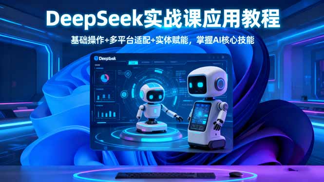 DeepSeek实战课应用教程、基础操作+多平台适配+实体赋能，掌握AI核心技能-阳明聊项目