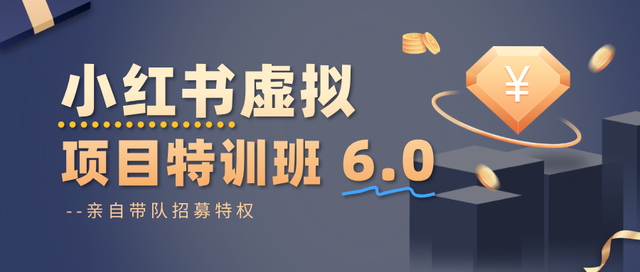 小红书虚拟项目特训班6.0 ，养号/选品/自动发货/爆款笔记(含40节视频课)-阳明聊项目