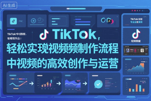 TikTok中视频制做流程，轻松实现Tk中视频的高效创作与运营-阳明聊项目