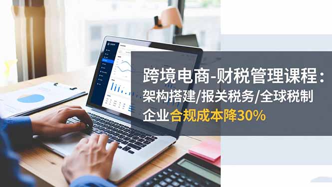 跨境电商-财税管理课程：架构搭建/报关税务/全球税制，企业合规成本降30%-阳明聊项目