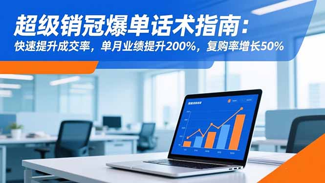 超级销冠爆单话术指南：快速提升成交率，单月业绩提升200%，复购率增长50%-阳明聊项目