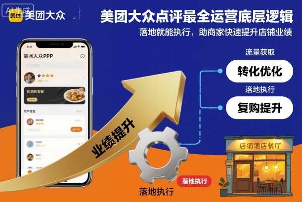 美团大众点评最全运营底层逻辑，落地就能执行，助商家快速提升店铺业绩-阳明聊项目