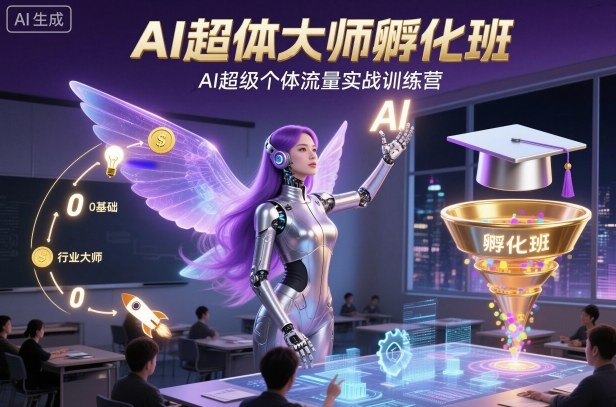 AI超体大师孵化班，AI超级个体流量实战训练营-阳明聊项目