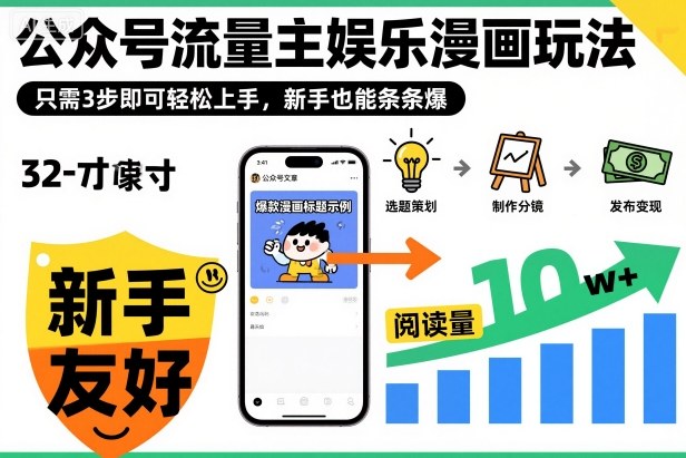 ‍‬⁢‍⁡‍‍⁡⁣⁤‍‬⁡⁣⁢⁣‍⁣‌‌⁢⁡⁡‌⁢⁣⁢⁢‌⁣‬⁣‬‬⁣⁢⁢⁣公众号流量主娱乐漫画玩法，只需3步即可轻松上手，新手也能条条爆-阳明聊项目