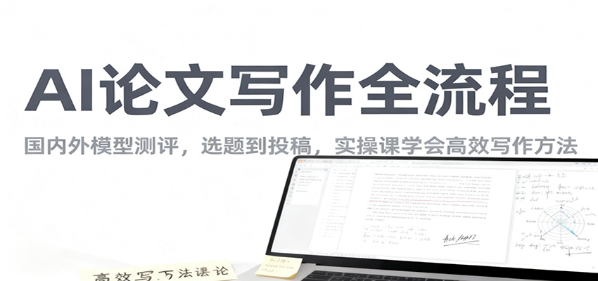 AI论文写作全流程，国内外模型测评，选题到投稿，实操课学高效写作方法-阳明聊项目
