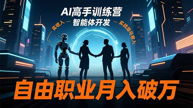 AI高手训练营3.0，ChatGPT，Midjourney，智能体开发，自由职业月入破万-阳明聊项目