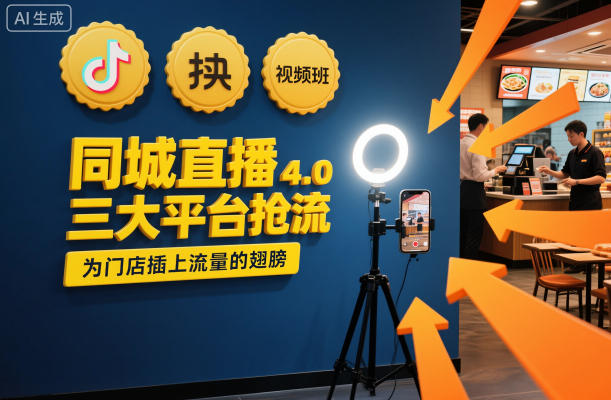 同城直播实操班4.0，三大平台抢流，为门店插上流量的翅膀-阳明聊项目