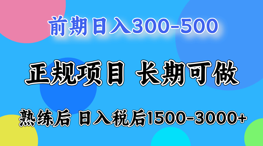 日收益500-1000+ 一台电脑在家就能做-阳明聊项目