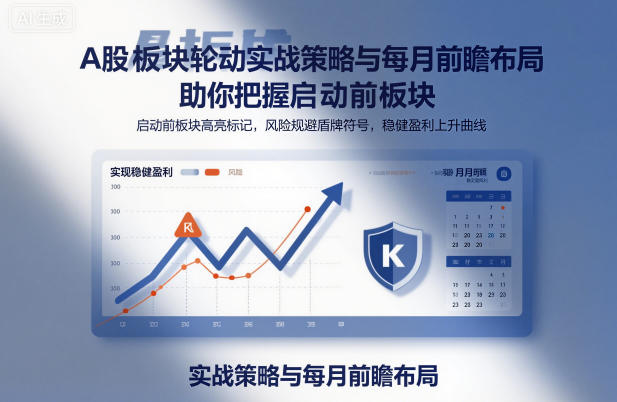 A股板块轮动实战策略与每月前瞻布局，助你把握启动前板块，规避风险，实现稳健盈利-阳明聊项目