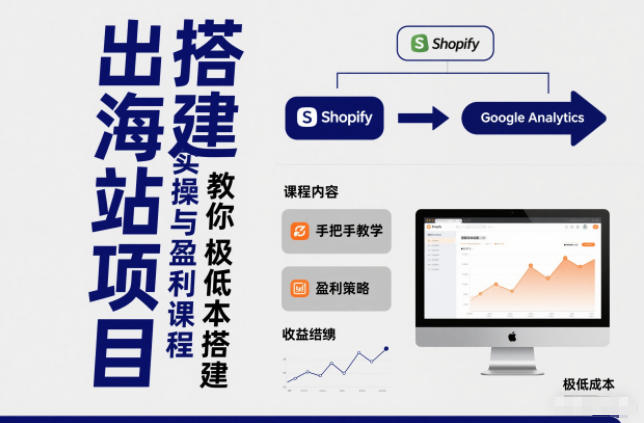 小淘出海站项目，搭建实操与盈利课程，手把手教你用极低成本搭建-阳明聊项目