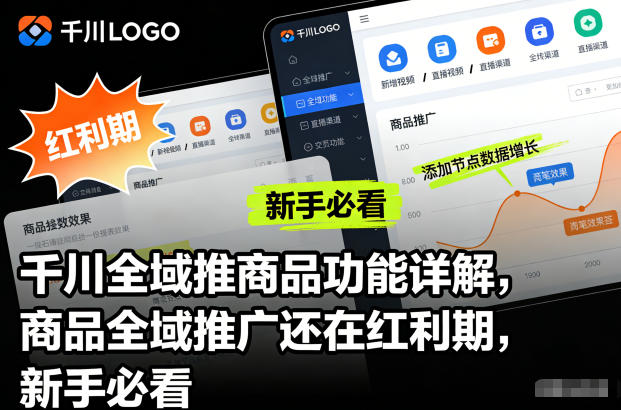 千川全域推商品功能详解，商品全域推广还在红利期，新手必看-阳明聊项目