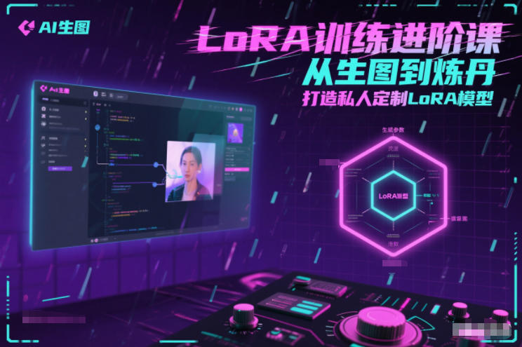 LoRA训练进阶课，从生图到炼丹，打造私人定制LoRA模型-阳明聊项目