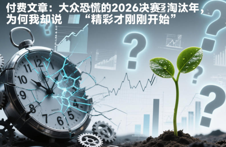 付费文章：大众恐慌的2026决赛淘汰年，为何我却说“精彩才刚刚开始”？-阳明聊项目