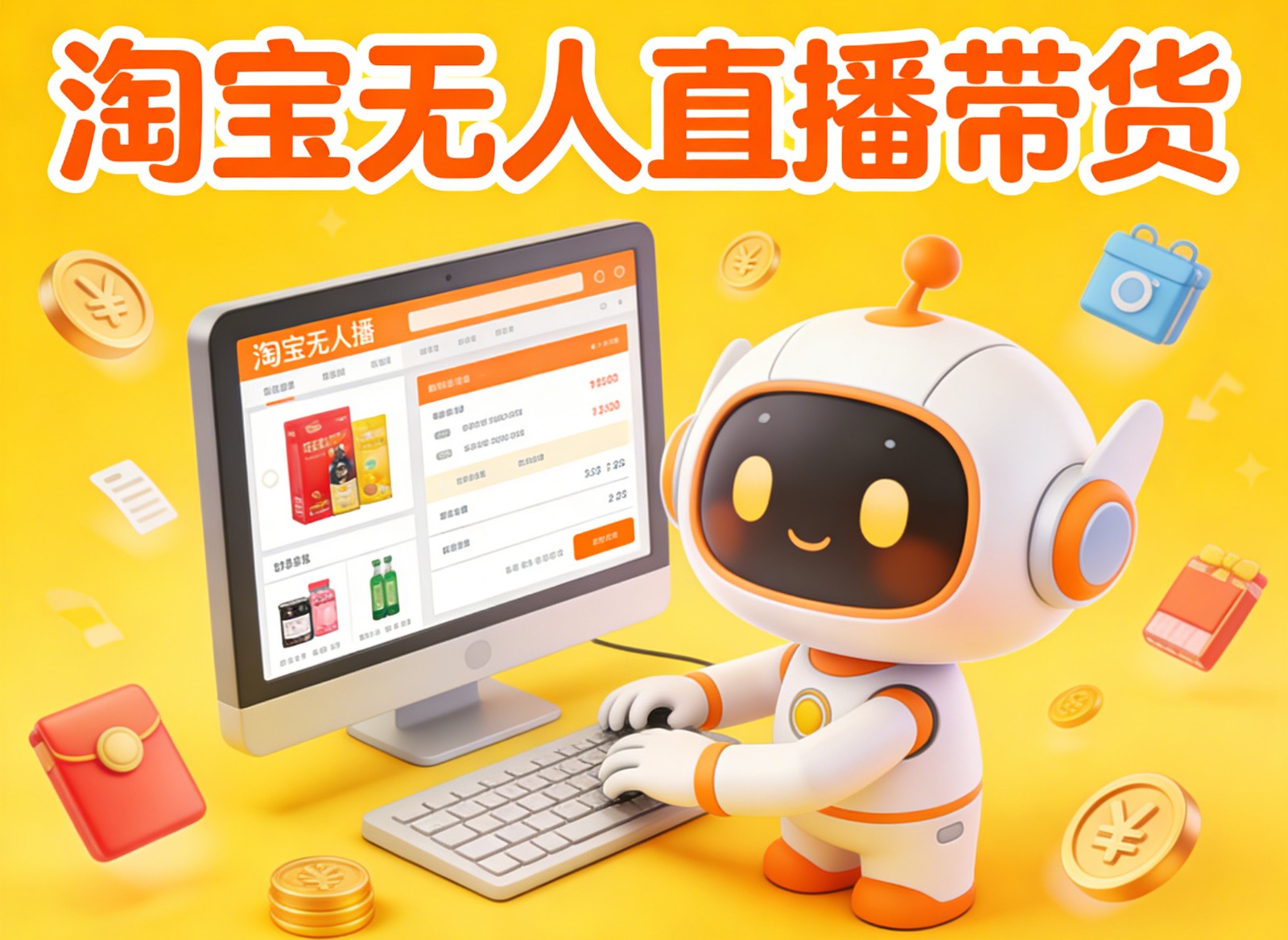 淘宝无人直播带货,24小时自动卖货,月佣金1W+,不违规不封号,不用露脸-阳明聊项目