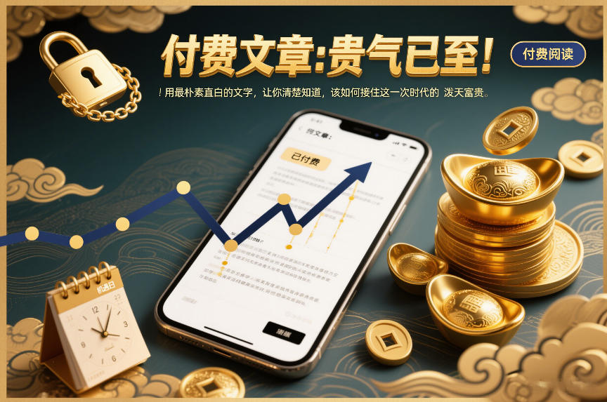 付费文章：贵气已至！用最朴素直白的文字，让你清楚知道，该如何接住这一次时代的泼天富贵-阳明聊项目