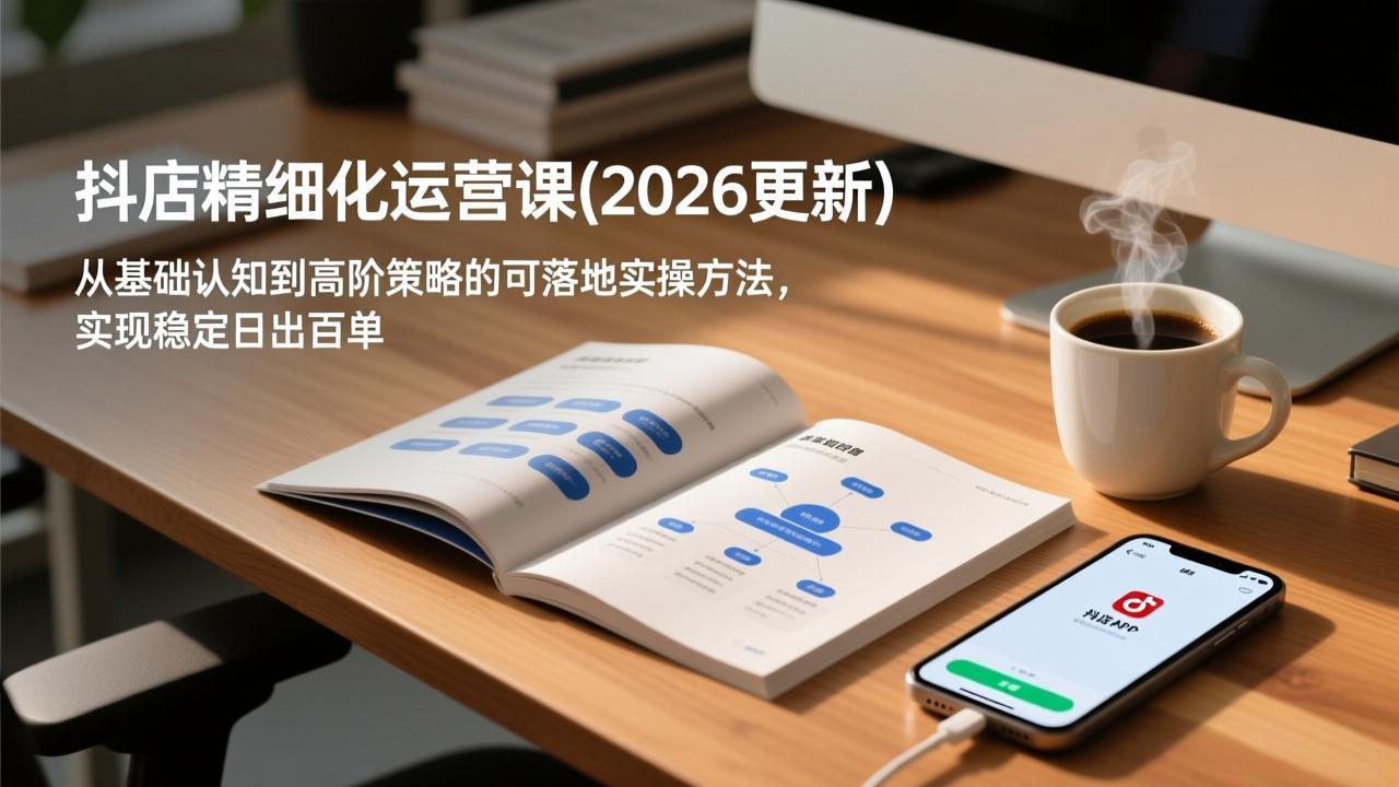 抖店精细化运营课(2026更新-阳明聊项目
