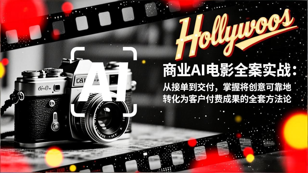 商业AI电影全案实战:从接单到交付,掌握将创意可靠地转化为客户付费成果的全套方法论-阳明聊项目