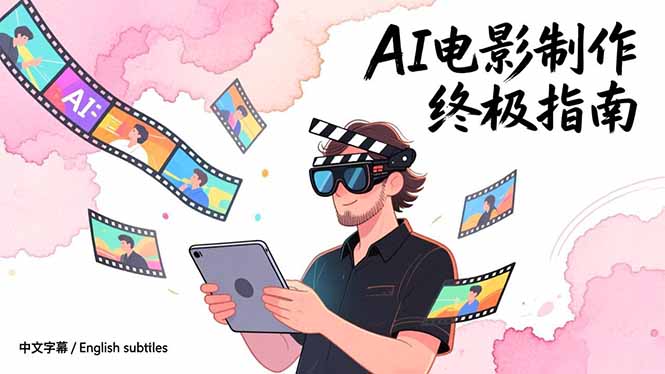 AI电影制作终极指南：从创意到成片，系统掌握智能影视全流程实战课(中英字幕-阳明聊项目