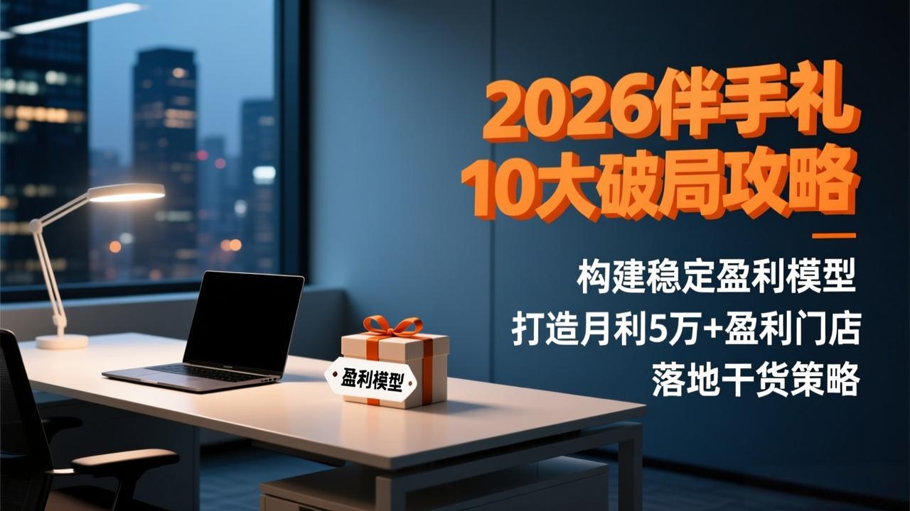 2026伴手礼10大破局攻略：构建稳定盈利模型，打造月利5万+盈利门店，落地干货策略-阳明聊项目