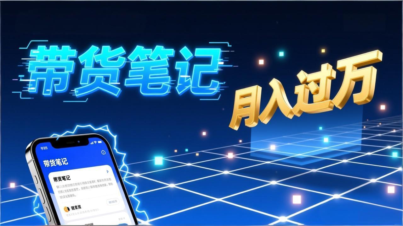 小红书爆款笔记带货实战:拆解封面标题正文全要素,手把手教你单篇笔记带货月入过万-阳明聊项目