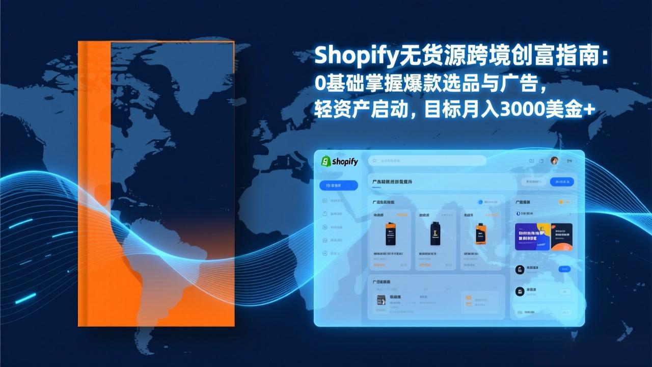 Shopify爆款打法实战：从选品到广告投放，复制爆款模型，驱动独立站月销售额破万刀-阳明聊项目