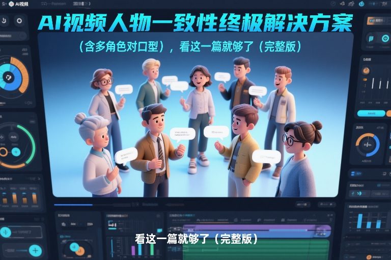 AI视频人物一致性终极解决方案(含多角色对口型)，看这一篇就够了(完整版)-阳明聊项目