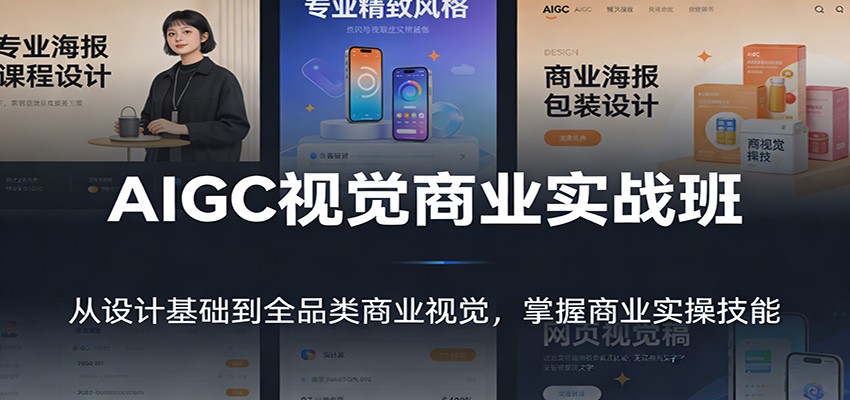 AIGC视觉商业实战班：从设计基础到全品类商业视觉，掌握商业实操技能-阳明聊项目