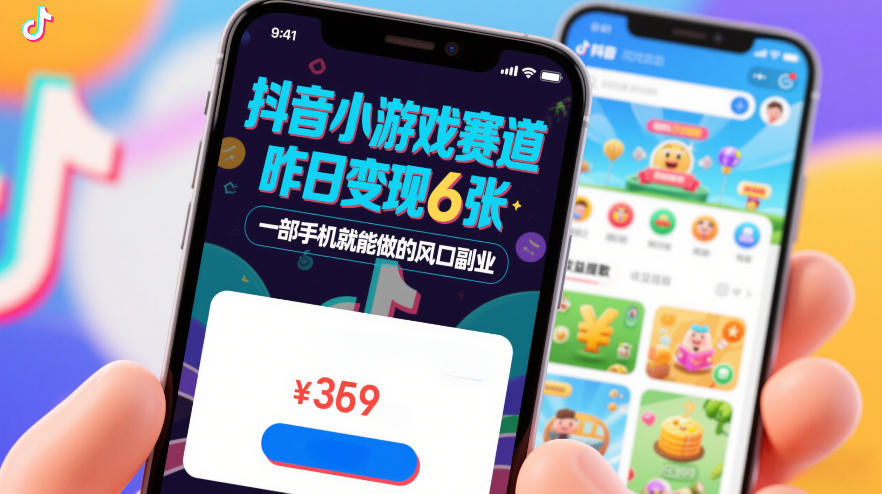 抖音小游戏赛道，昨日变现600+，零基础一部手机就能做的风口副业【揭秘】-阳明聊项目