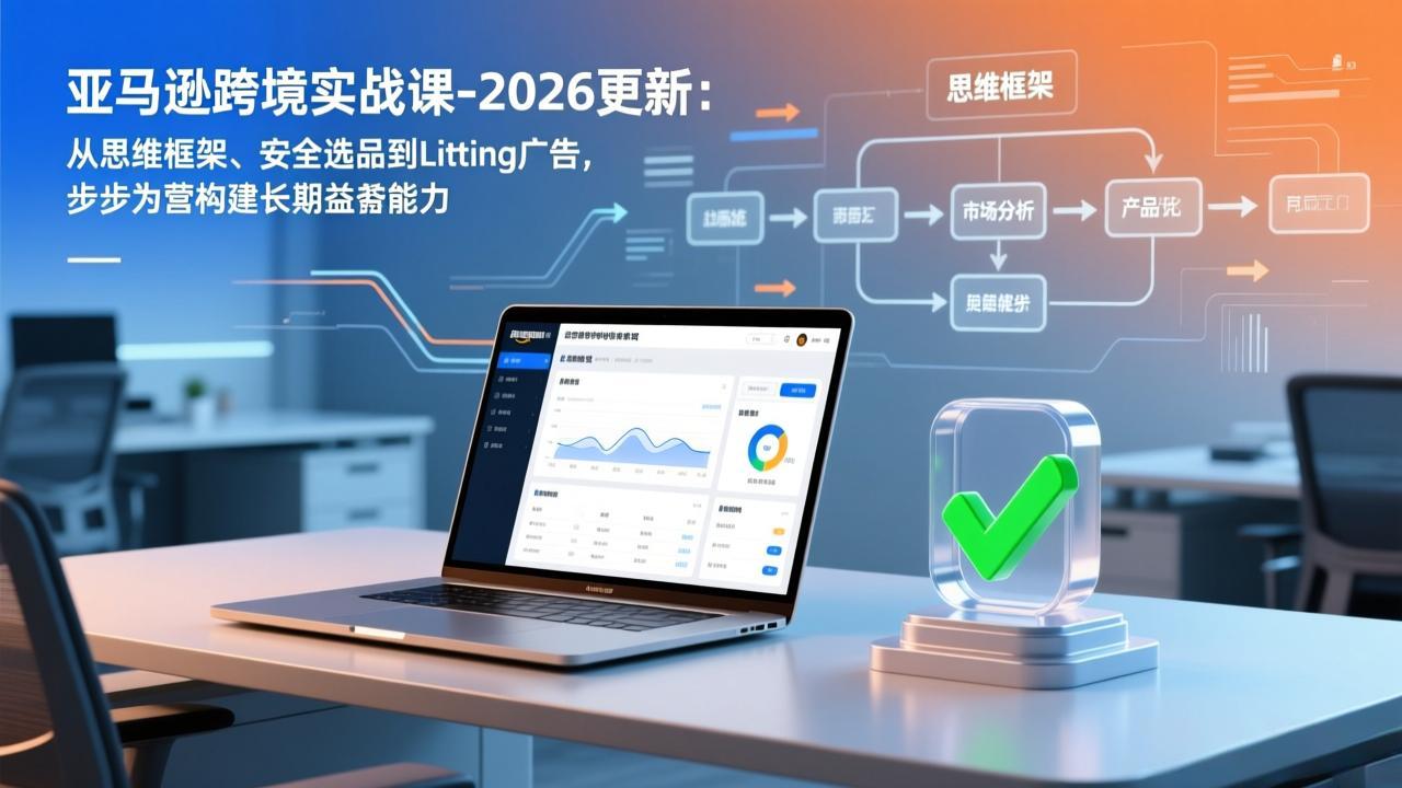 亚马逊跨境实战课-2026更新：从思维框架、安全选品到Listing广告，步步为营构建长期盈利能力-阳明聊项目