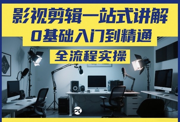 影视剪辑一站式讲解，0基础入门到精通，全流程实操-阳明聊项目