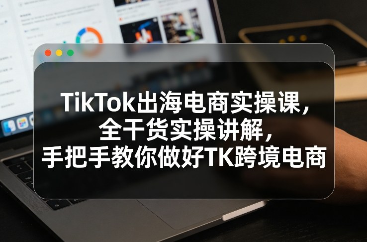 TikTok出海电商实操课，全干货实操讲解，手把手教你做好TK跨境电商-阳明聊项目