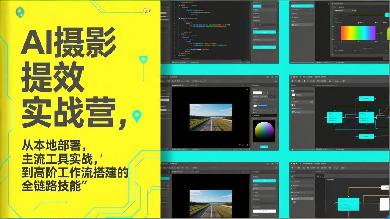 AI+摄影提效实战营，从本地部署，主流工具实战，到高阶工作流搭建的全链路技能-阳明聊项目