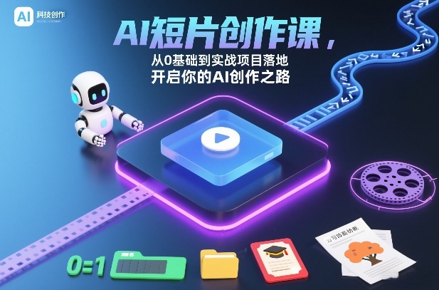 AI短片创作课，从0基础到实战项目落地，开启你的AI创作之路(更新)-阳明聊项目
